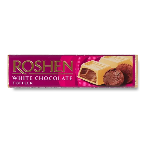 Батончик з Білого Шоколаду З Трюфельною Начинкою Roshen Toffler, в/ґ, 43г