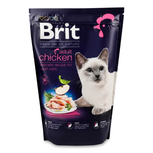 Корм для котів Brit Premium Nature з м'ясом курки, сухий