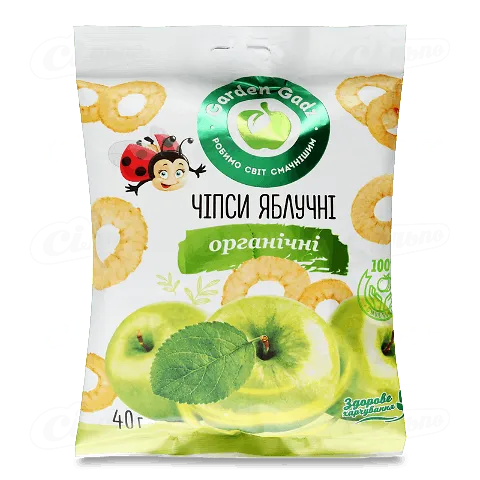Чіпси яблучні Gadz органічні 40г
