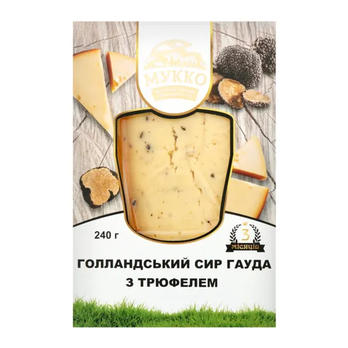 Сир 50% з трюфелем Голландський Гауда Мукко к/у 240г