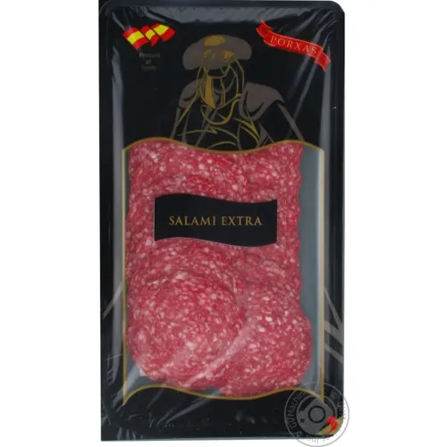 Ковбаса сиров'ялена Porxas Салямі Екстра нарізка Іспанія 70г