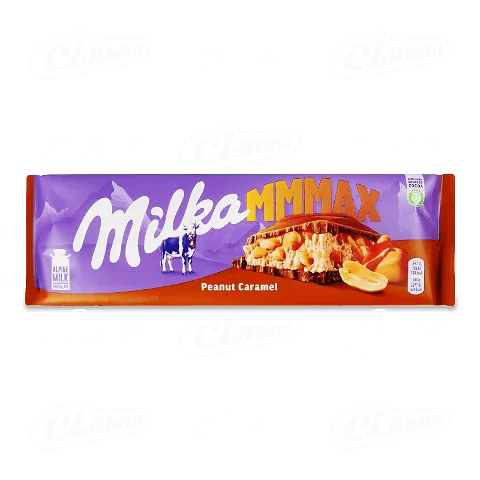 Шоколад молочний з дутим рисом Peanut Caramel Milka м/у 276г