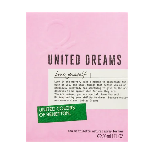 Парфумована Вода Benetton United Dreams Love Yourself Жіноча, 30 мл