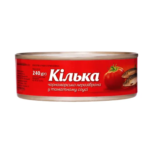 Килька черноморська в томатному соусі