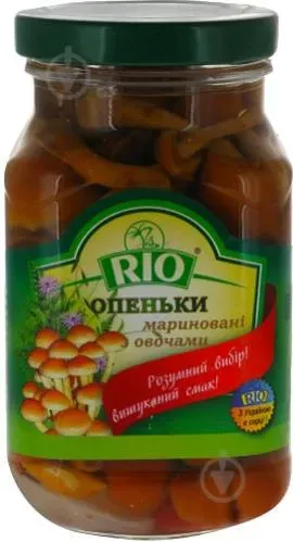 Гриби Rio Опеньки мариновані з овочами 250г