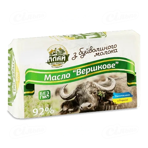 Масло ЛТ Плай Вершкове з буйволиного молока 92%, кг