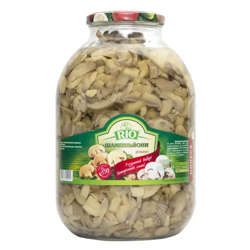 Гриби Rio Шампіньйони різані 2950г