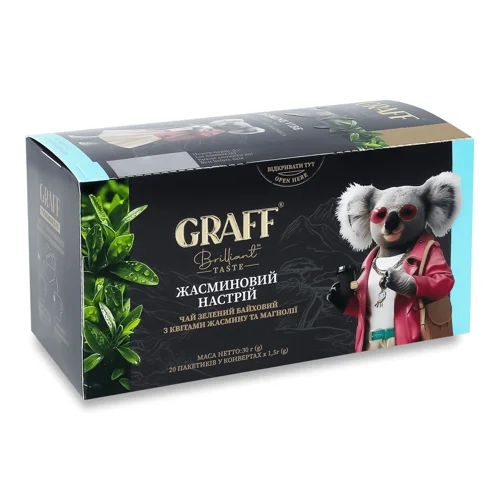 Чай зелений Graff Жасминовий настрій 20*1,5г