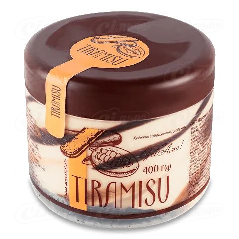 Морозиво Gel'Amo! молочне «Тірамісу» 5,3%, 400г