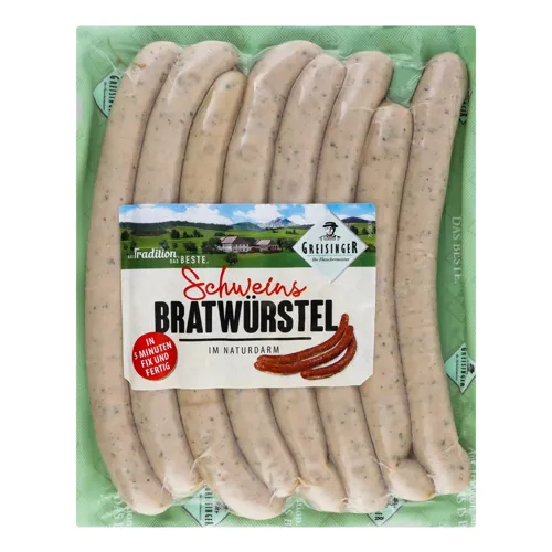 Сосиски для гриля Братвуртські Greisinger вищого ґатунку 400г