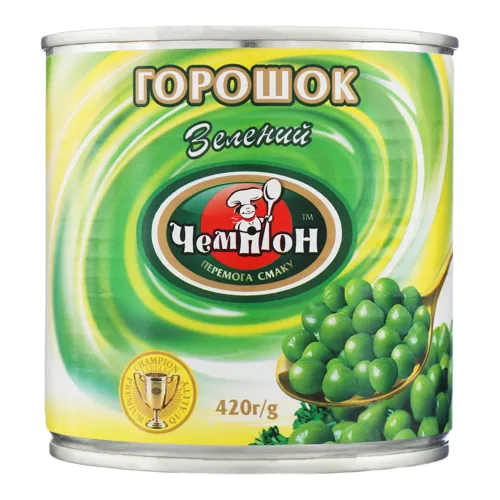 Горошок зелений Ніжний Чемпіон з/б 400г
