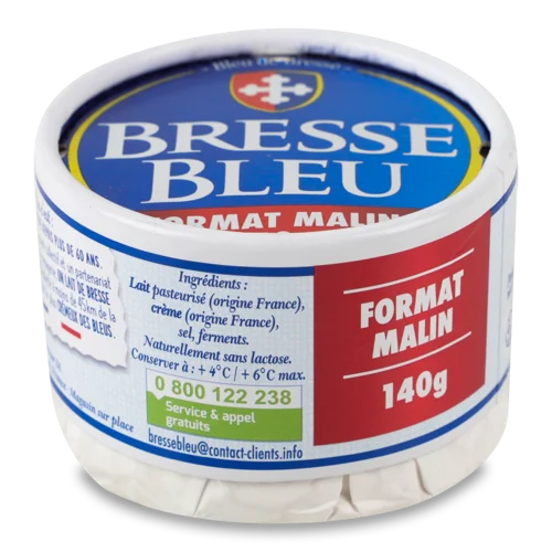 Сир М'який 56% З Блакитною Пліснявою Le Veritable Bresse Bleu, к/у 140г
