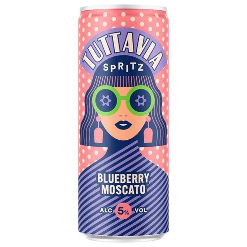 Напій винний Tuttavia Spritz Blueberry Moscato 5% 250мл