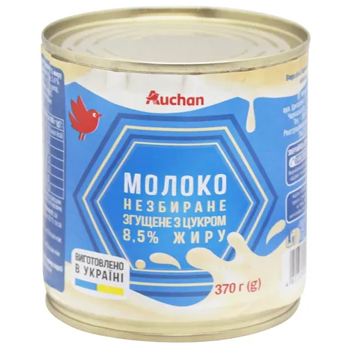 Молоко згущене Ашан 370г