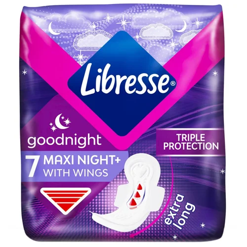 Прокладки гігієнічні Libresse Goodnight Maxi 7шт