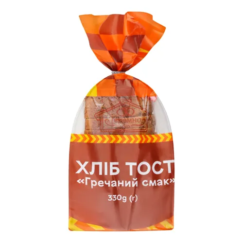 Хліб тост нарізний Гречаний смак Теремно м/у 330г