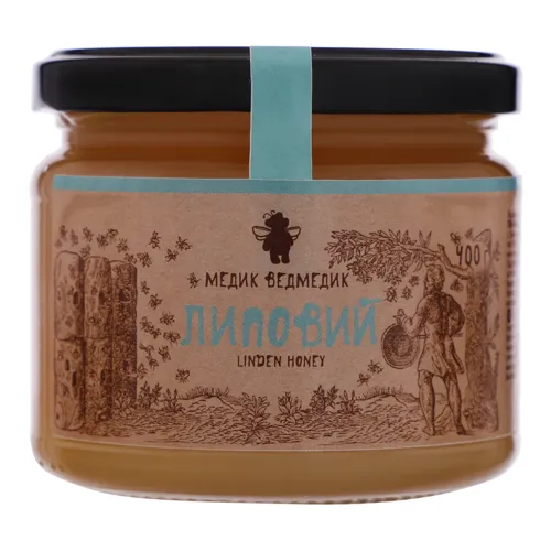 Мед липовий Медик Ведмедик 400г