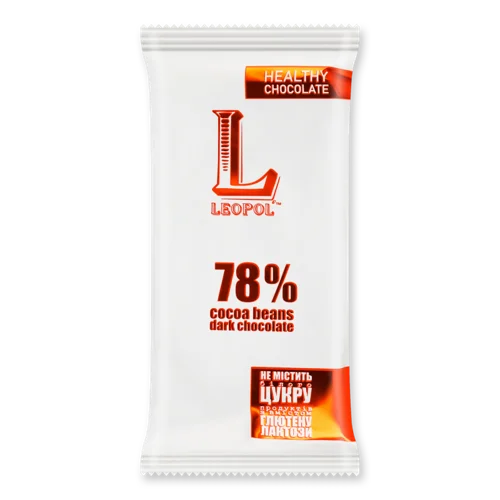 Шоколад Чорний 78% Вищого Ґатунку Leopol, 25г