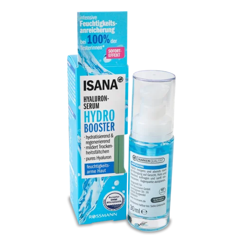 Сироватка Для Обличчя З Гіалуроном Hyaluron Hydro Booster Isana, 30мл