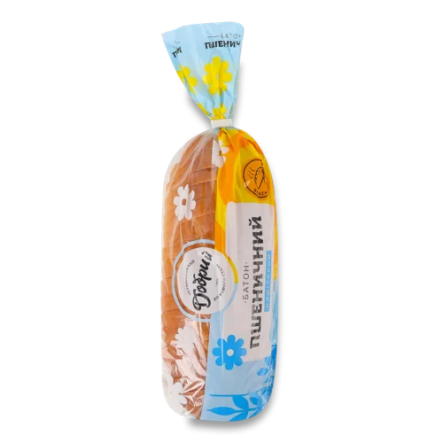 Хліб Нарізний Пшеничний Вищого Ґатунку, м/у 0.3кг