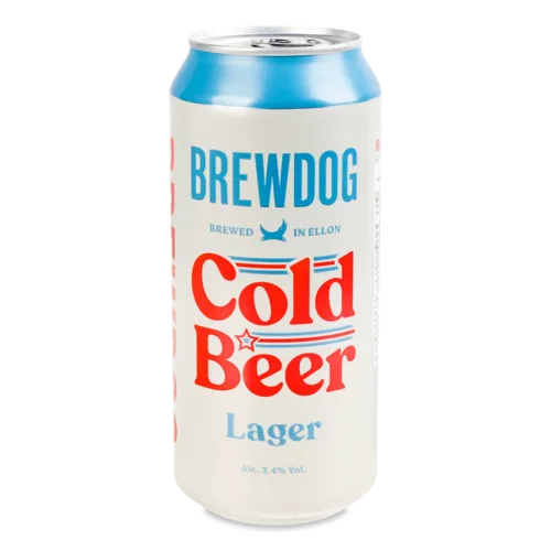 Пиво BrewDog Cold Beer Lager світле з/б