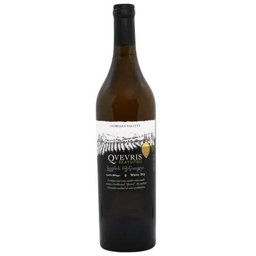 Вино Tbilvino Qvevris Rkatsiteli біле сухе 12,5% 0,75л