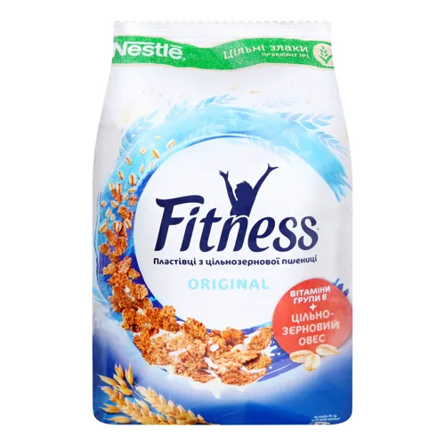 Пластівці з цільнозернової пшениці Original Fitness м / у 420г
