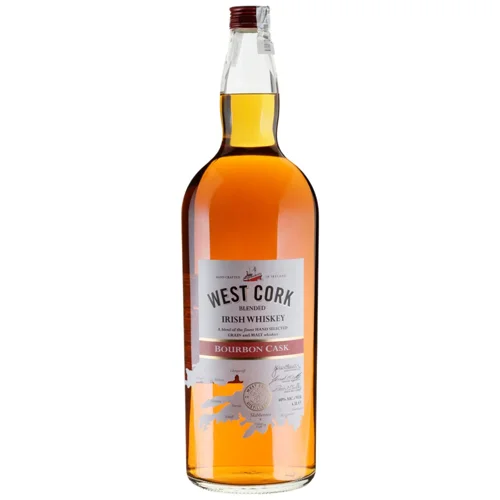 Віскі West Cork Bourbon Cask 40% 4,5л