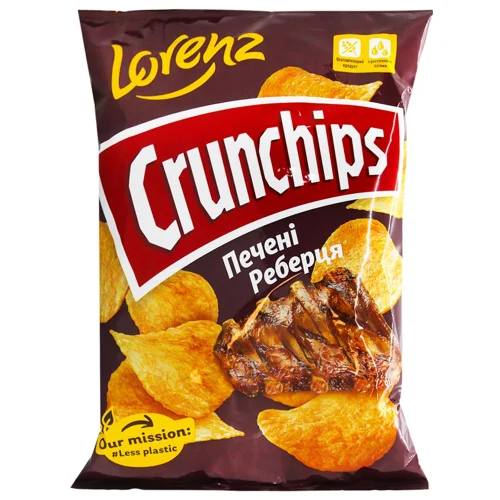 Чипси Lorenz Crunchips свинні реберця 110г