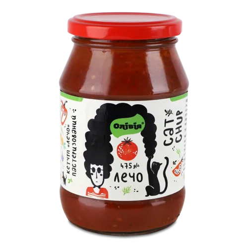 Кетчуп Пастеризований, С/Б, Лечо, Олівія, 475г