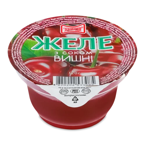 Желе З Соком Вишні Вищого Ґатунку, 120г
