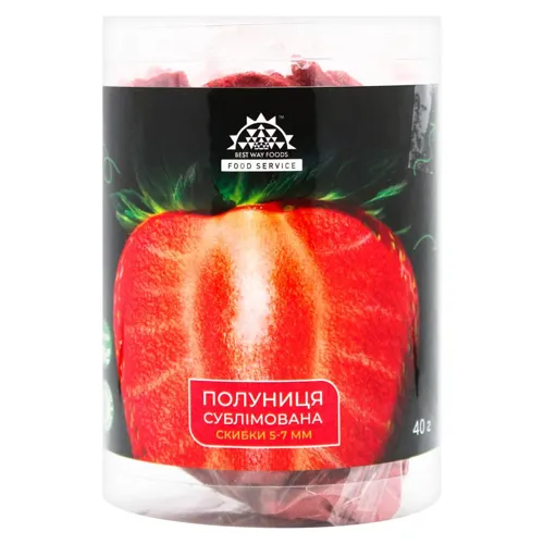 Полуниця BWF сублімована скибки 40г