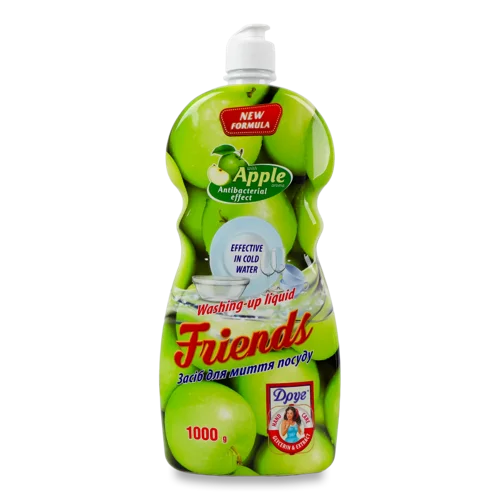 Мийний Засіб Для Посуду Яблуко Friends, В/К, 1кг