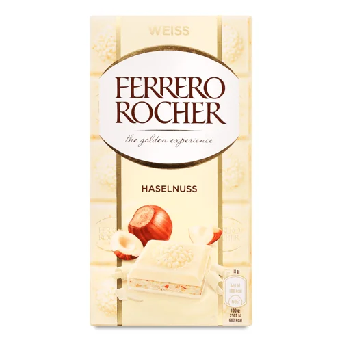 Шоколад білий Ferrero Rocher Tafel Weiss,90 г