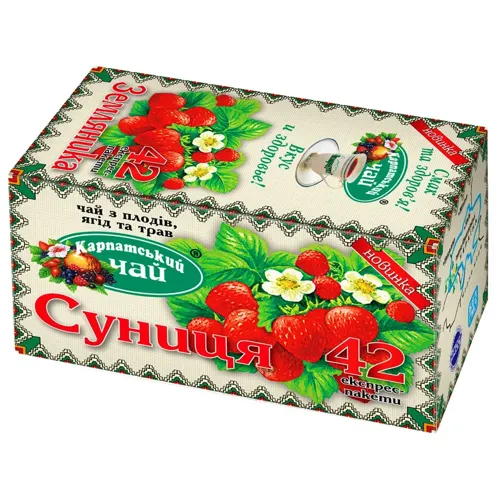 Чай трав'яний Карпатський Чай Суниця 2г*42шт