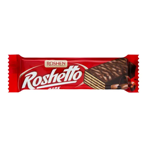 Вафлі глазуровані Dark Roshetto Roshen м/у 34г