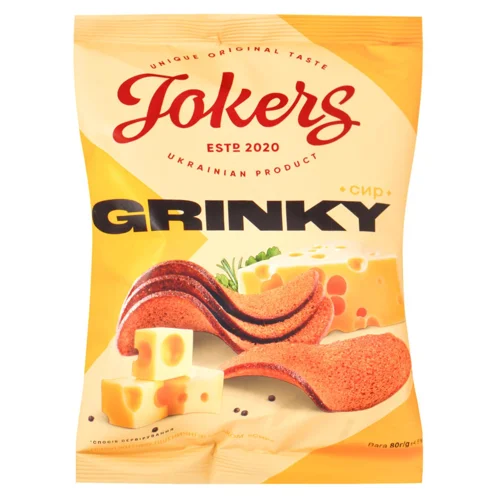 Грінки Jokers зі смаком сиру 80г