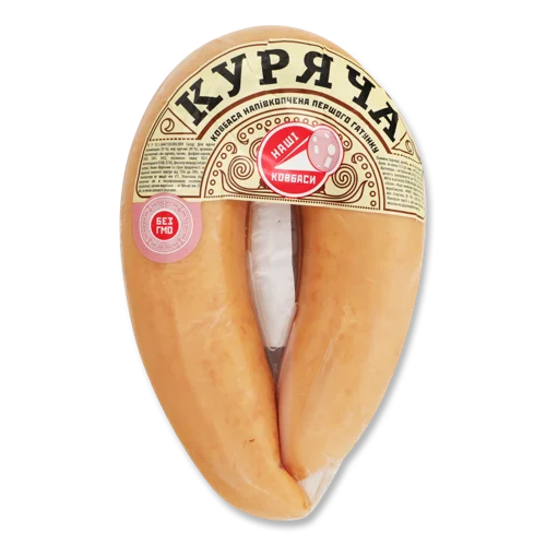 Ковбаса Куряча Напівкопчена Наші Ковбаси, кг