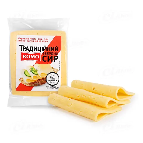 Сир «Комо» «Традиційний» 50%, слайси, 185г