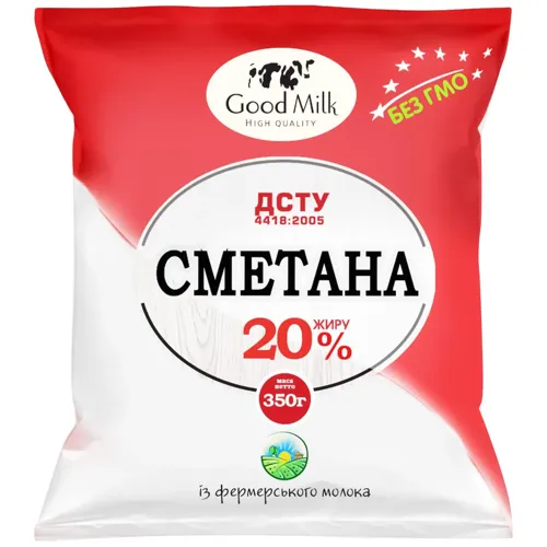 Сметана 20% 350г