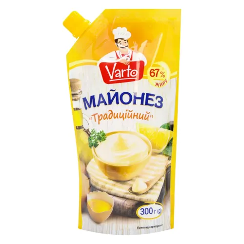 Майонез 67% жиру «Традиційний» Varto 300г