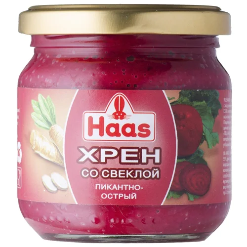 Хрін HAAS з червоним буряком 212мл