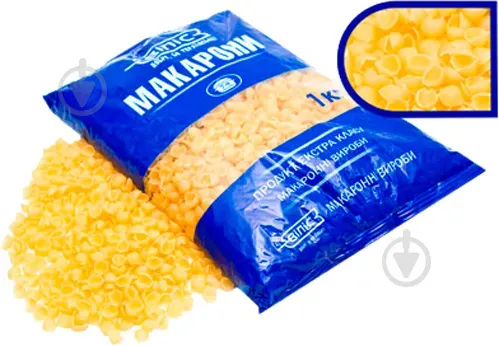 Вироби макаронні Віліс Ракушки супові, 1кг