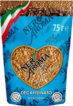 Кофе розчинний «Nero Aroma Decaffeinato» 75г