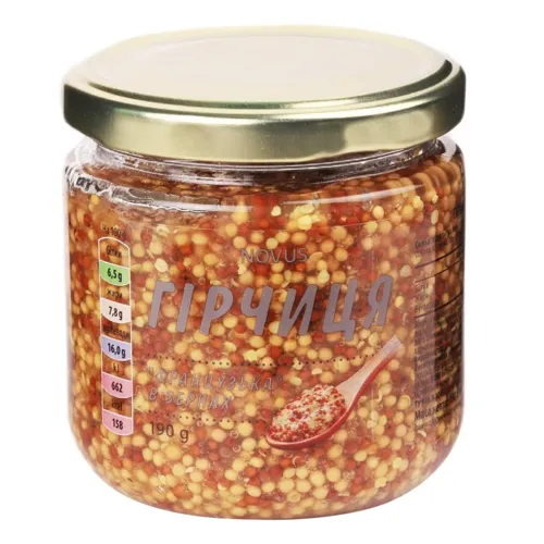 Гірчиця Novus Французька в зернах 190г