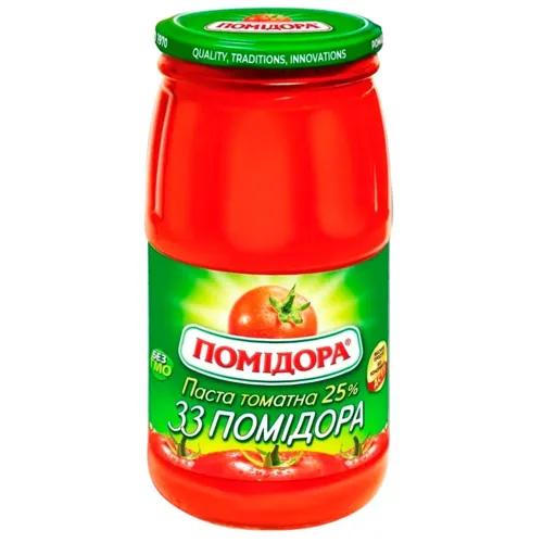 Паста томатна Помідора 33 помідора 25%, 460г