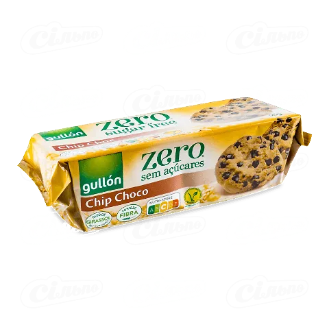Печиво Gullon Diet Nature Chip Choco зі шматочками шоколаду без цукру 125г