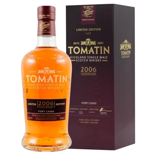 Віскі Tomatin Port Casks 15 років 46% 0,7л