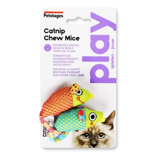 Іграшка для котів Petstages Catnip Chew Mice, Мишки з котячою м'ятою, Компл