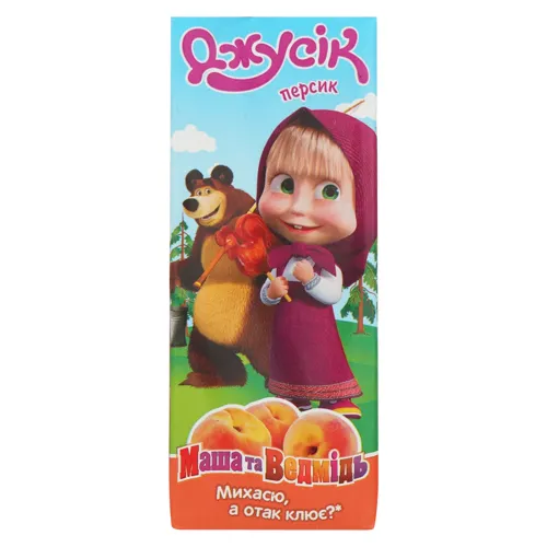 Сік персиковий з м'якоттю Джусік т/п 200мл